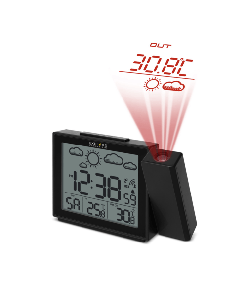 RPW30009 Weather Projection Clock with Outdoor Sensor