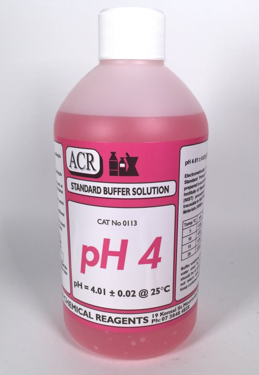 pH Buffer Solution (pH 4.0), 500 ml - PH4-500