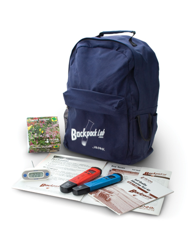 Backpack Lab Soil Quality Educational Test Kit - HI3896BP