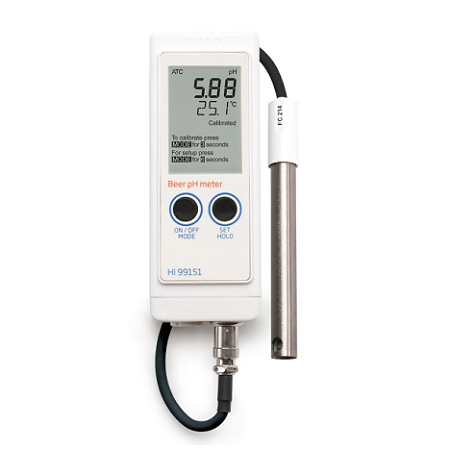 Beer Analysis pH Portable Meter - HI99151