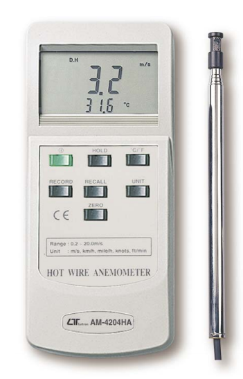 Multi-Function Anemometer With Temperature Hot Wire - AM4204HA