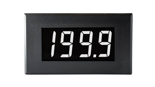 Large 200mV Single-rail Voltmeter with White Digits on a Black Background - DPM 950S-EB