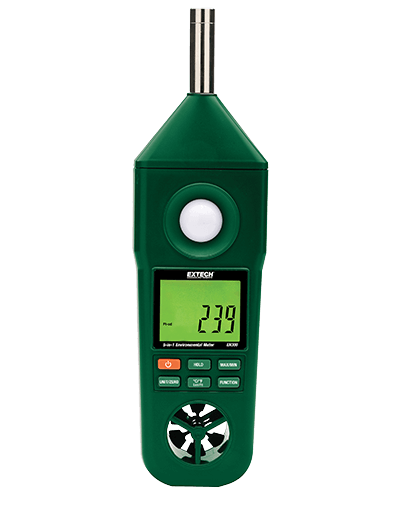 Extech EN300 Hygro-Thermo-Anemometer-Light-Sound Meter