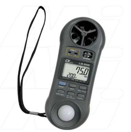 7 in 1 Meter - Anemometer, Air Flow, Humidity/Temp., Dew Point, Light, Barometer, Type K Temp - LM9000