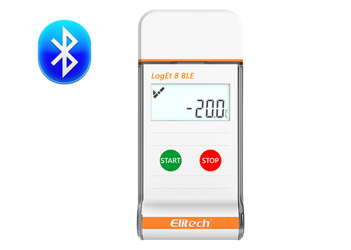 LogEt 8 BLE Multi-use PDF Temperature Data Logger