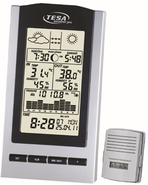 TESA Wireless Temp Station with Moon Phase - WS1151