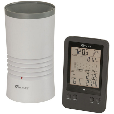 Digital Rain Gauge with Temperature - XC0430