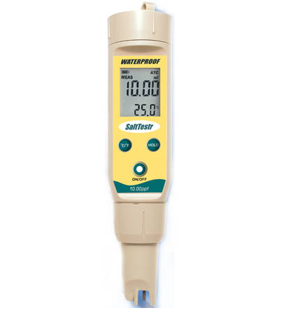 Waterproof SaltTestr11 Testr with ATC & temperature display (0 - 10.00 ppt)  - SALTTEST11