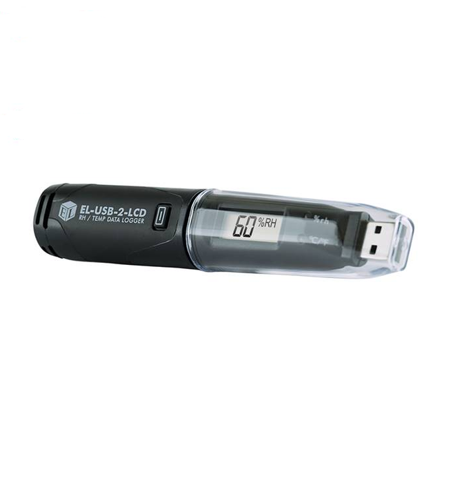 Temperature and humidity USB data logger with LCD display. Includes Calibration Certificate - EL-USB-2-LCD CAL-T/H