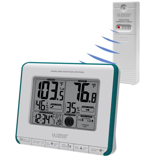 La Crosse Technology 308-1412-3TX 3 Channel Wireless Weather Station With 3 Included Transmitting Sensors