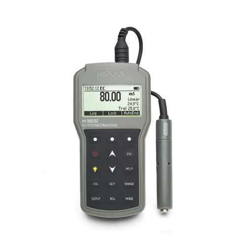 Waterproof Portable EC/TDS/RES/SAL Meter - HI98192