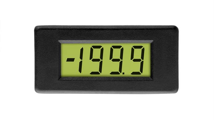 Compact 3½ Digit LCD Voltmeter - DPM 1AS-BL