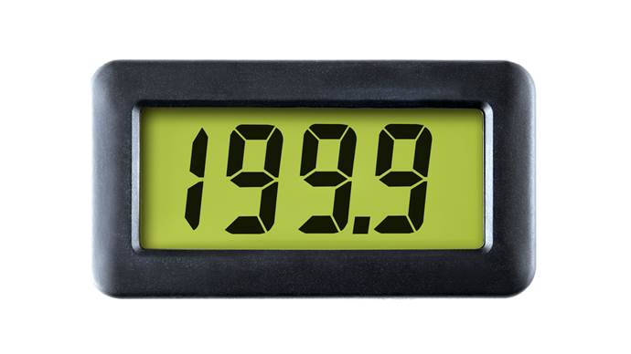 4-20mA Loop Powered LCD Meter with LED Backlighting - DPM 742-BL