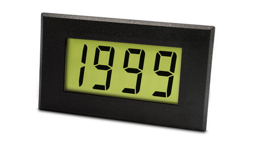 Large AC LCD Voltmeter with LED Backlighting - DPM 970