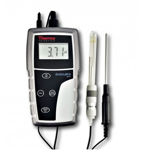pH 5+ pH Meter with single junction pH electrode ECFC7252101B, ATC probe & pH carrying kit set - ECPH5/02PLUSK