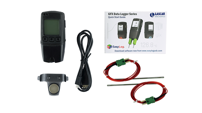 Dual Channel Thermocouple Data Logger with Graphic Screen - EL-GFX-DTC