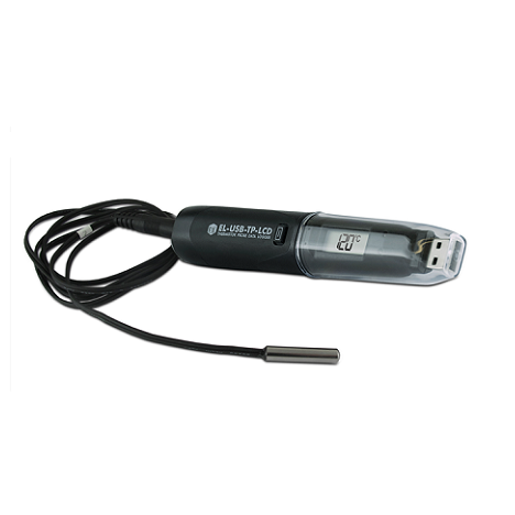 High Accuracy Thermistor Probe Data Logger With LCD. Includes Temperature Calibration Certificate - EL-USB-TP-LCD+ CAL-T