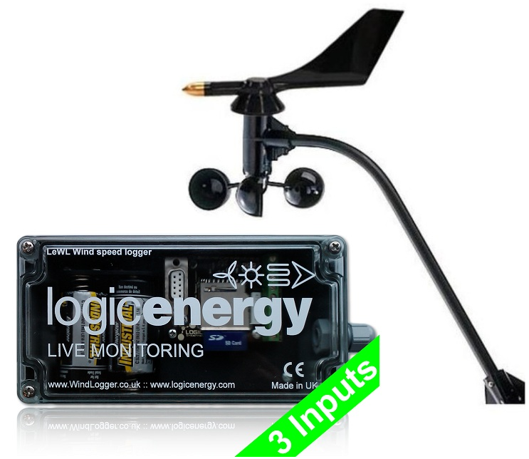 LeWL Wind Data Logger with Wind Speed/Direction Sensor - LeWL-PRO ...