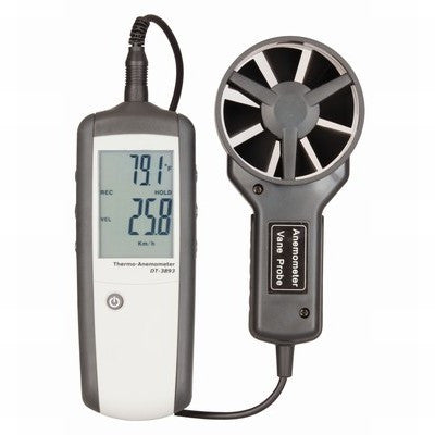 Wind Speed Meter/Thermometer (Anemometer)  - QM1646