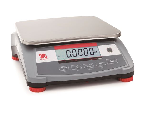 3 kg Ranger 3000 Series Compact Bench Scale - R31P3