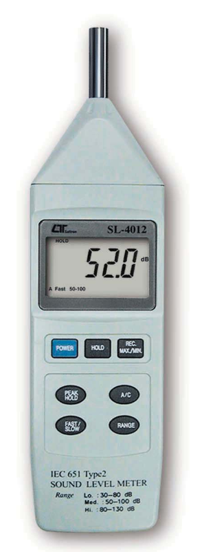 Sound Level Meter, RS232, Auto Range, IEC651 Type 2 - SL4012